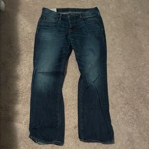 Abercrombie & Fitch Dark Indigo Straight Jeans